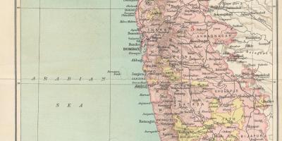 Kort over Bombay formandskab