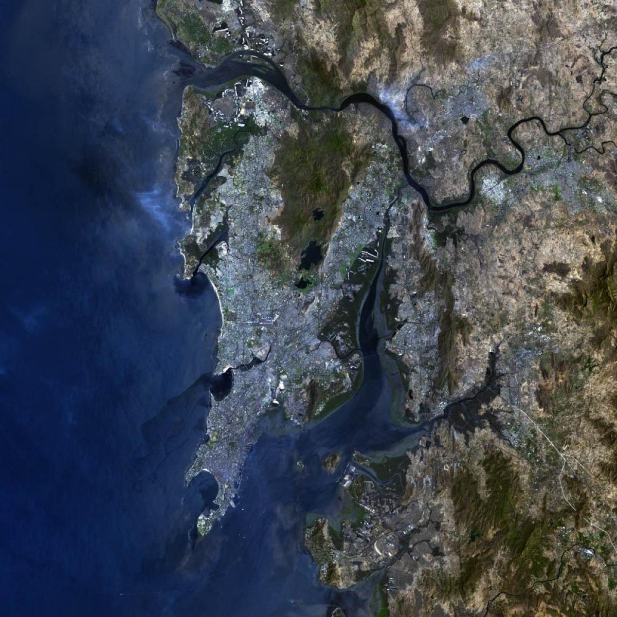 satellit-kort i Mumbai