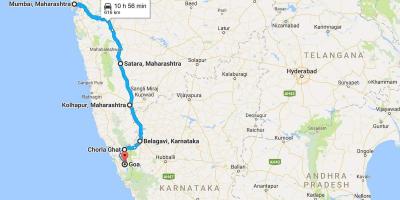 Mumbai til goa køreplan