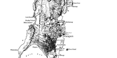 Kort over Mumbai ø